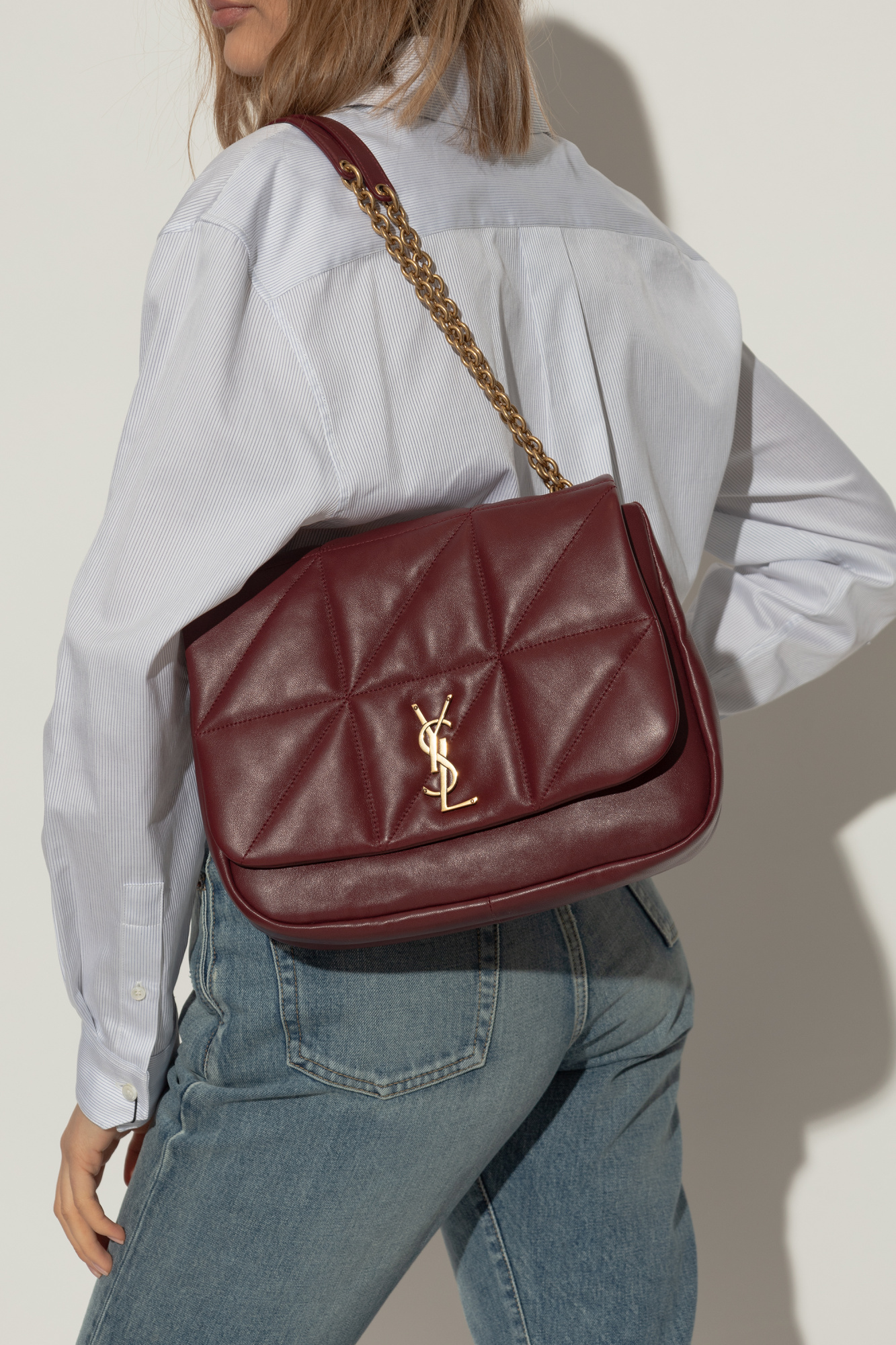 ショルダーバッグ・ポシェット SAINT LAURENT MEDIUM JAMIE 4.3 BAG IN LEATHER DARK BURGUNDY Burgundy Shoulder bag 'Jamie 4.3 Medium' Saint Laurent